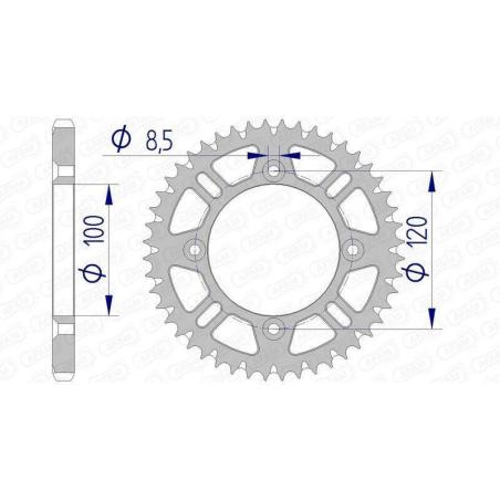 AFAM 15104+49 : Corona AFAM aluminio ultraligera autolimpiable 15104 - Paso 428