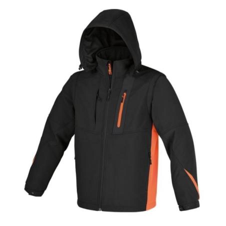 BETA 076590004 : BETA Chaqueta Softshell con capucha y mangas desprendibles
