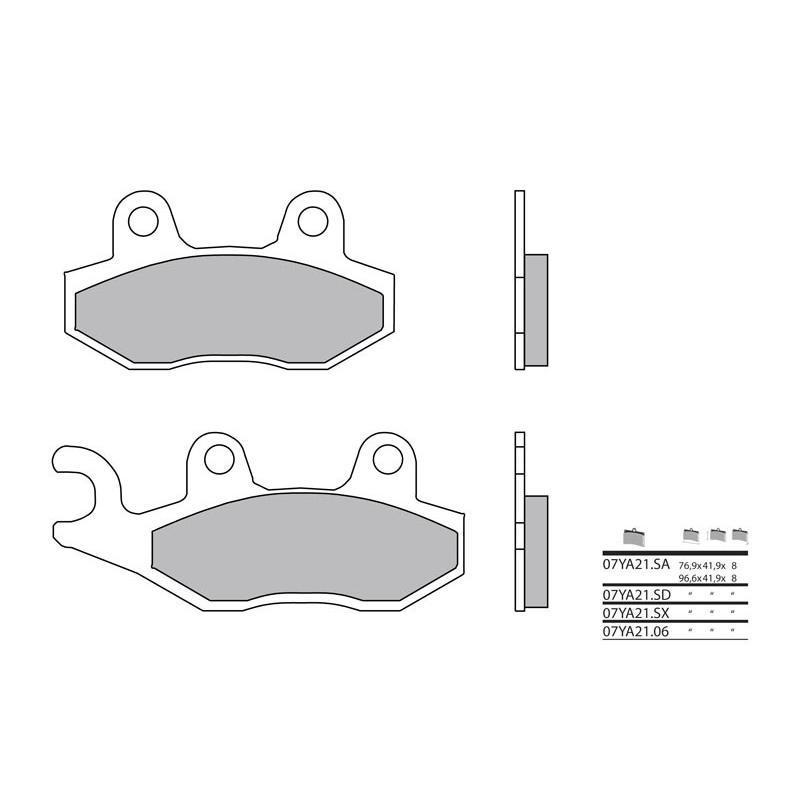 BREMBO 07YA21LA : Pastillas de freno BREMBO carretera sinterizadas - 07YA21LA