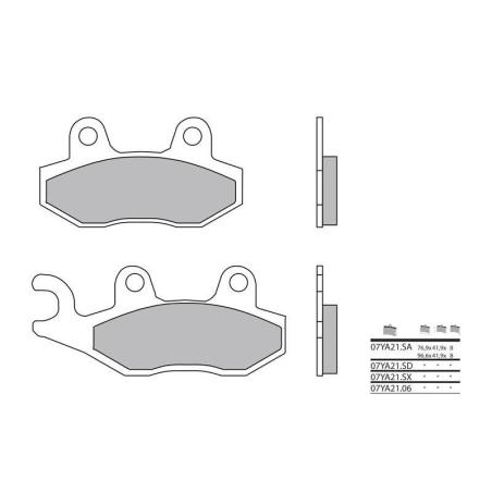 BREMBO 07YA21LA : Pastillas de freno BREMBO carretera sinterizadas - 07YA21LA