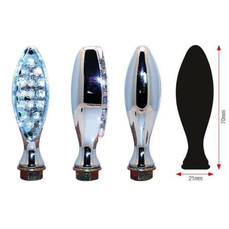 BIHR 01-130CH : Juego de intermitentes LED BIHR Elipse