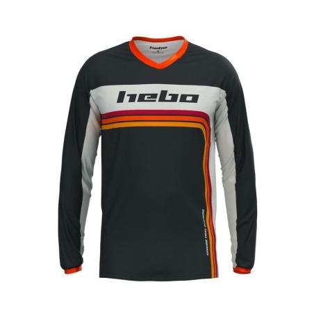 HEBO HE2221R :  CAMISETA PRO TRIAL RETRO ROJO