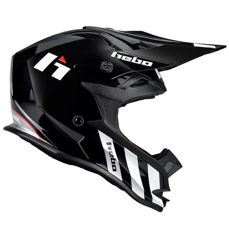 HEBO HC0706N :  CASCO MX PT13 JUNIOR negro