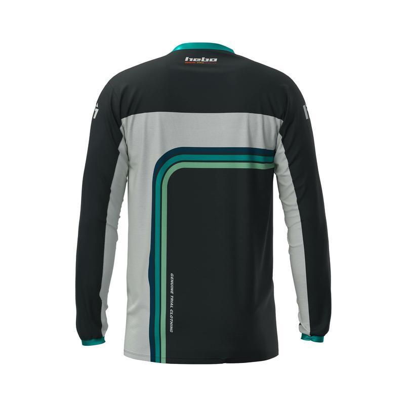 HEBO HE2221V :  CAMISETA PRO TRIAL RETRO VERDE