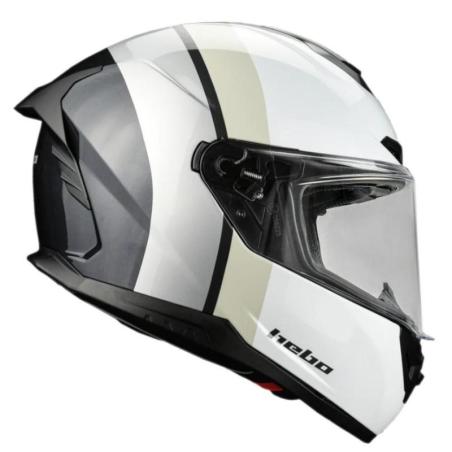 HEBO HC3119B :  CASCO RUSH FULL RACE HELMET blanco