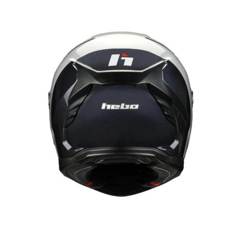 HEBO HC3119B :  CASCO RUSH FULL RACE HELMET blanco