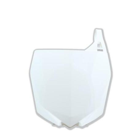 RACETECH R-TBYZFBN0010 : Portanúmeros delantero RACETECH Husqvarna Blanco Yamaha