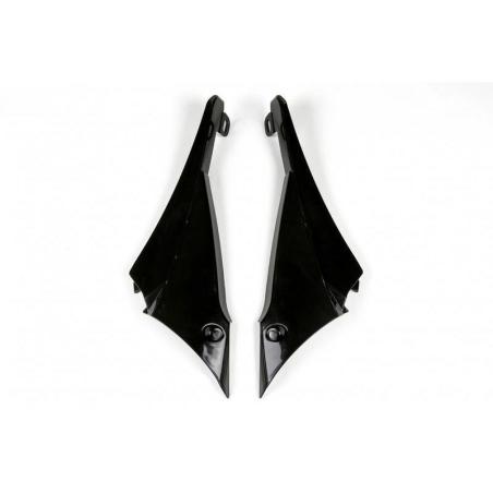 UFO YA04829#001 : Conectores de aletines de radiador UFO negro mate - Yamaha YZ450F