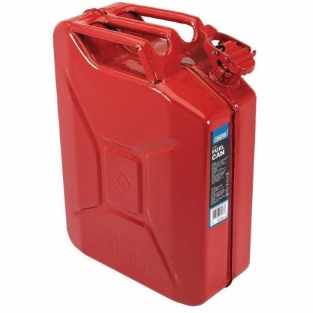 DRAPER 7568 : Bidón de combustible de acero DRAPER - rojo 20L