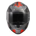 CASCO LS2 FF811 VECTOR II SPLITTER MATE TITANIO ROJO-06
