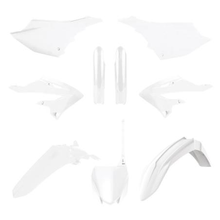 POLISPORT 91128 : Kit de plastica POLISPORT - blanco Yamaha YZ125 / 250
