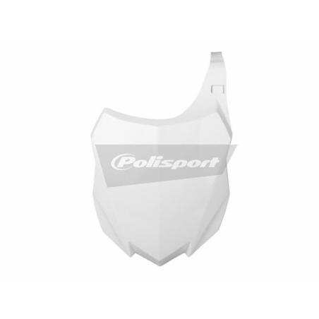 POLISPORT 8659200002 : POLISPORT Front Number Plate White Kawasaki KX250F/KX450F
