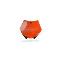 POLISPORT 8664400001 : Porta-números delantero POLISPORT naranja KTM