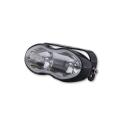 SHIN YO 224-332 : Luz de carretera / antiniebla SHIN YO vidrio transparente negro 2x H3 55W
