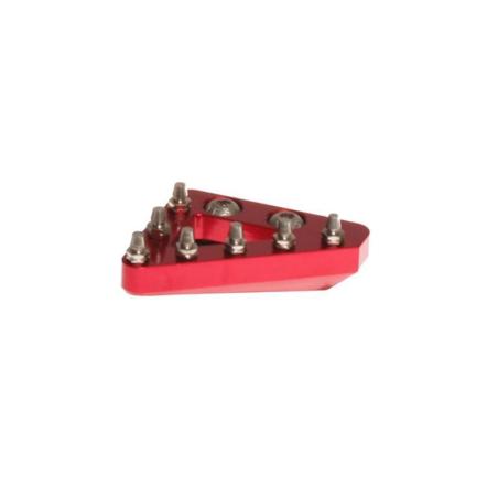 RFX FXRB9010199RD : Puntera de pedal de freno trasero macizo CNC RFX Pro de repuesto (rojo)