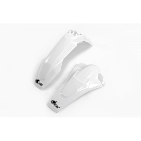 UFO  : Kit guardabarros delantero & Trasero UFO OEM Color blanco Husqvarna