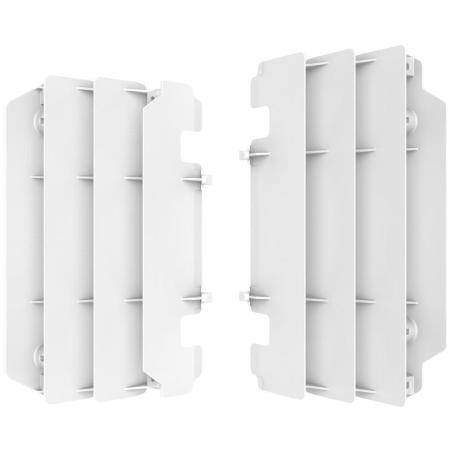 POLISPORT 8472400003 : Cubre radiador POLISPORT - blanco Kawasaki KX125/250