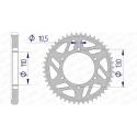 AFAM 13813-42 : Corona AFAM aluminio 13813 - Paso 530