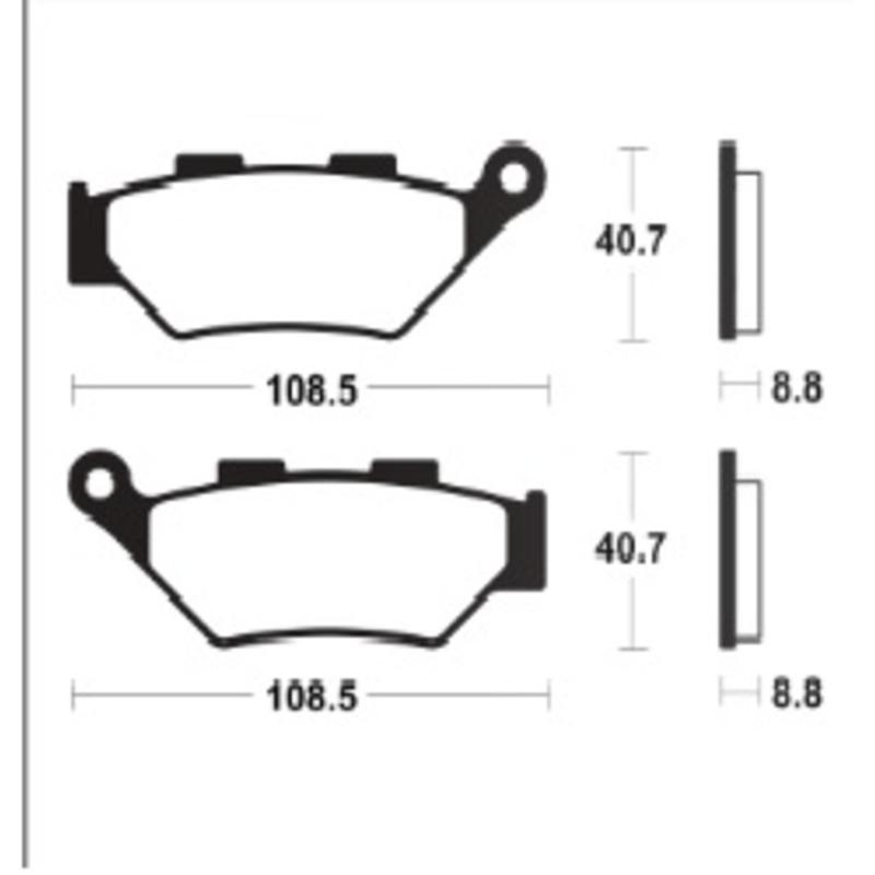 TECNIUM MF483 : Pastillas de freno TECNIUM Supersport sinterizadas - MF483