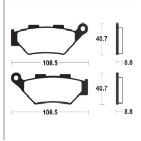 TECNIUM MF483 : Pastillas de freno TECNIUM Supersport sinterizadas - MF483