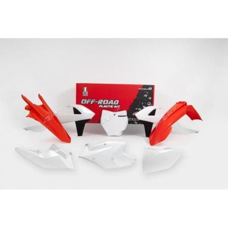 RACETECH R-KITKTM-OEM-526 : RACETECH Plastic Kit OEM Color (2017) Orange/White/Black KTM