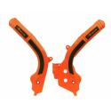 RACETECH R-PRTKTMARNR1 : Protector de Chasis Bi-Material RACETECH Naranja / Negro