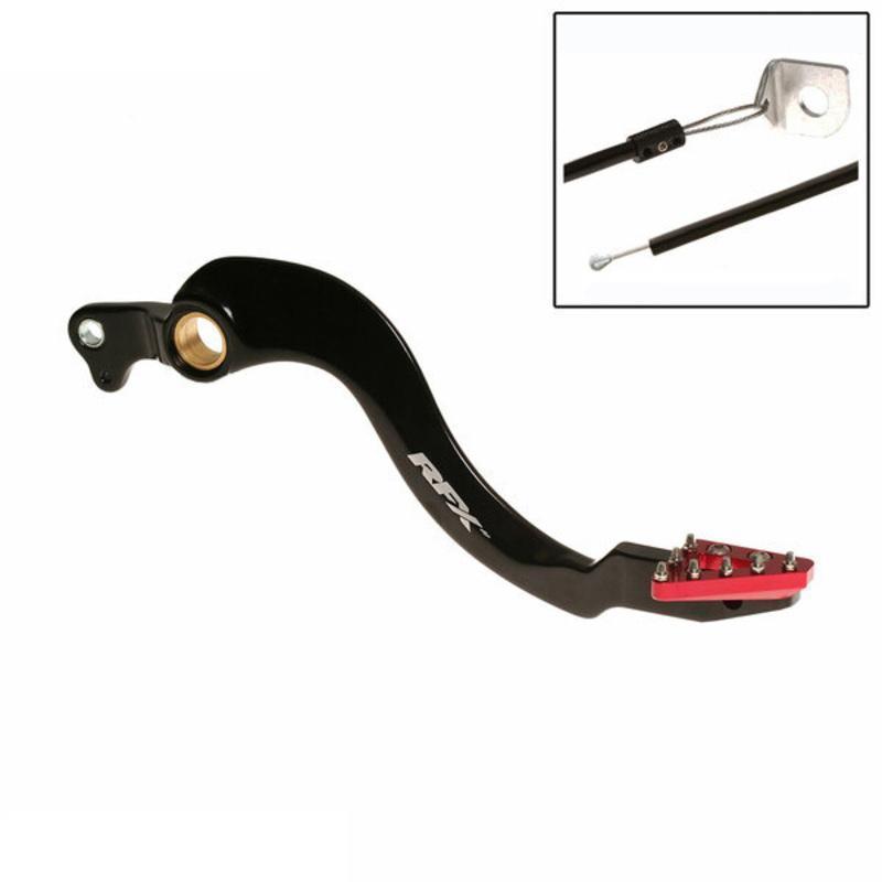 RFX FXRB1020199RD : Pedal de freno trasero RFX Pro ST (anodizado duro negro/rojo) - Honda CRF250 /450