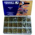 VENHILL NIPPLE : Caja de accesorios para cables Venhill - Tomas de 700 piezas