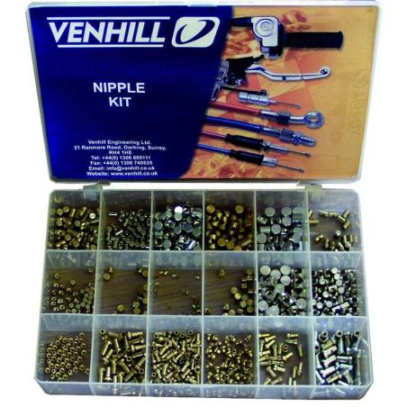 VENHILL NIPPLE : Caja de accesorios para cables Venhill - Tomas de 700 piezas