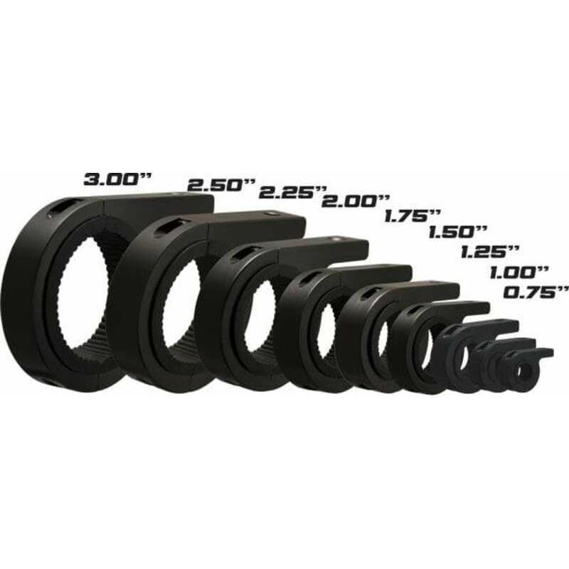 VISION-X XIL-C175 : Abrazaderas VISION X diámetro 445mm para rosca M8 aluminio negro