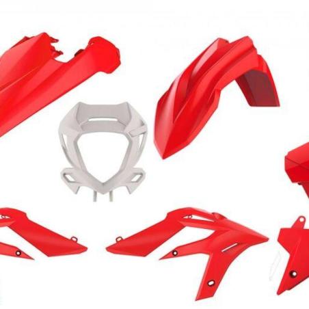 POLISPORT 91059 : Kit de plástica POLISPORT rojo/blanco Beta X-Trainer