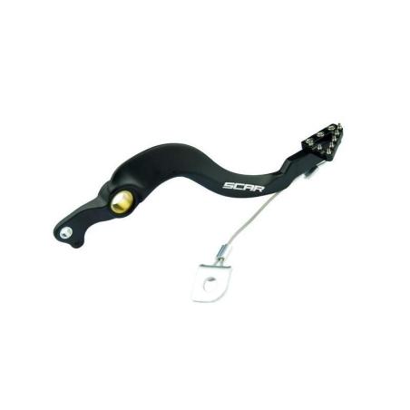 SCAR RBP203BK : Pedal de freno SCAR negro - Honda CRF