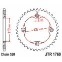 JT SPROCKETS JTR1760.37 : Corona JT SPROCKETS acero estándar 1760 - 520