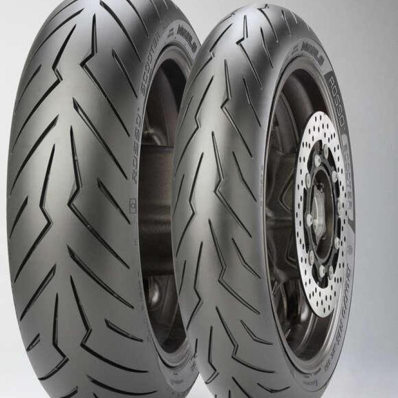 PIRELLI 3995600 : Neumático PIRELLI DIABLO ROSSO SCOOTER REINF (F/R) 100/80-14 M/C 54S TL