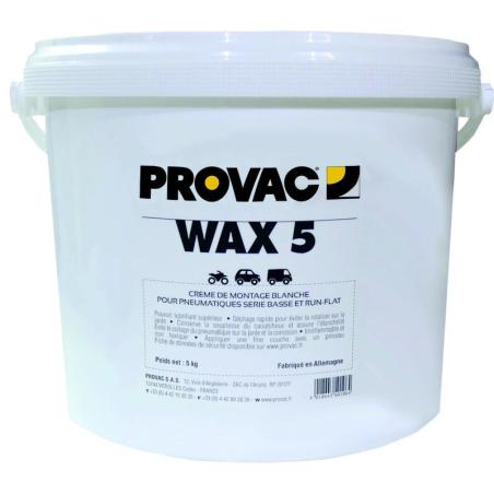 PROVAC WAX5 : Pasta de montaje de neumáticos blanca PROVAC 1x5kg