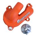 BOYESEN WPK-44AO : Tapa bomba de agua + hélice BOYESEN Supercooler naranja