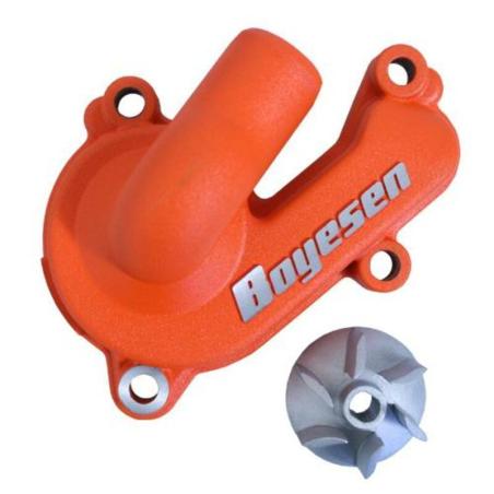 BOYESEN WPK-44AO : Tapa bomba de agua + hélice BOYESEN Supercooler naranja
