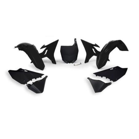 RACETECH R-KITYZ0-NR0-REV : RACETECH Revolution Replacement Plastics Kit Black Yamaha YZ125/250