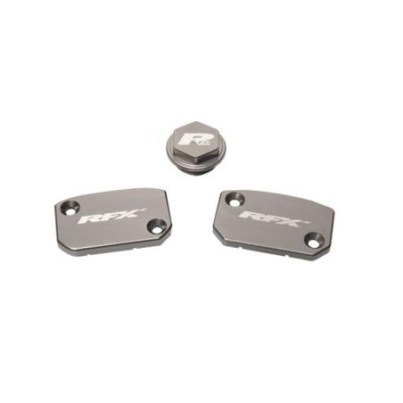 RFX FXRC5200099H2 : Kit de tapa de depósito RFX Pro (gris mineral) - KTM SX/SXF (freno y embrague Brembo)