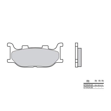 BREMBO 07YA34LA : Pastillas de freno BREMBO carretera sinterizadas - 07YA34LA
