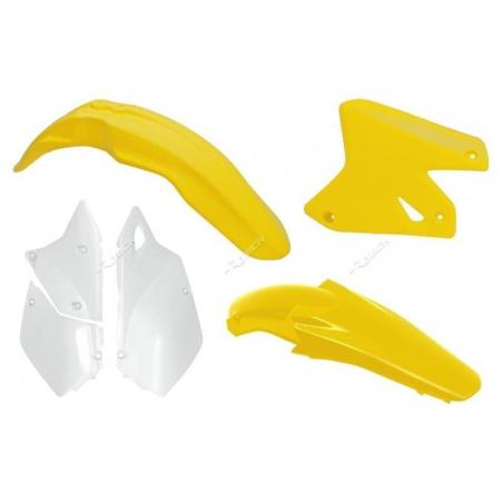 RACETECH R-KITDRZ-OEM-411 : Kit plastica RACETECH OEM Color Amarillo/Blanco Suzuki DR-Z400