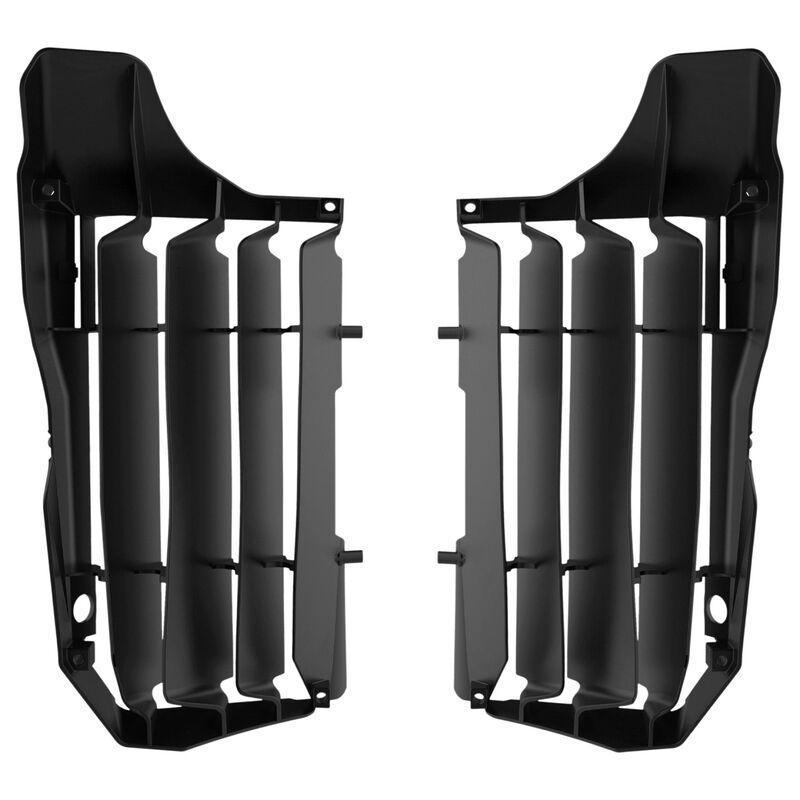 POLISPORT 8474100001 : Aletines de Radiador POLISPORT negro Honda CRF250R/CRF250RX