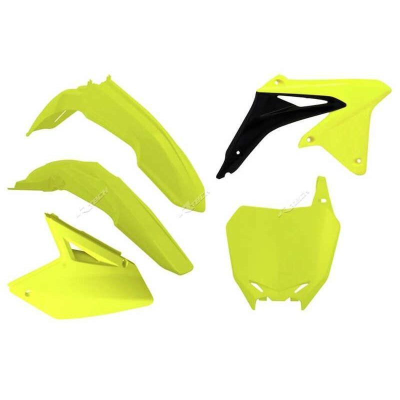 RACETECH R-KITRMZ-GF0-508 : RACETECH Plastic Kit Neon Yellow Suzuki RM-Z450