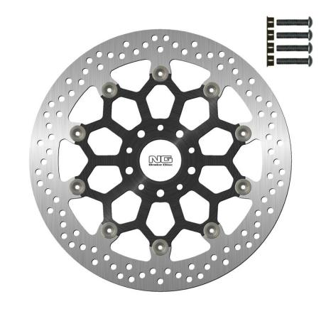 NG BRAKE DISC 1837GK34 : Kit disco de freno sobredimensionado NG BRAKES redondo flotante