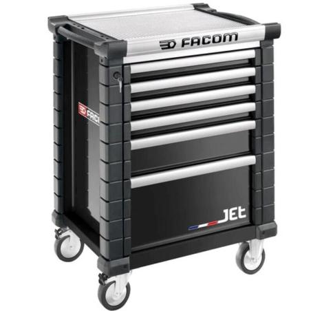 FACOM JET.6NM3A : Carro móvil JET FACOM 6 cajones NEGRO 3 módulos por cajón
