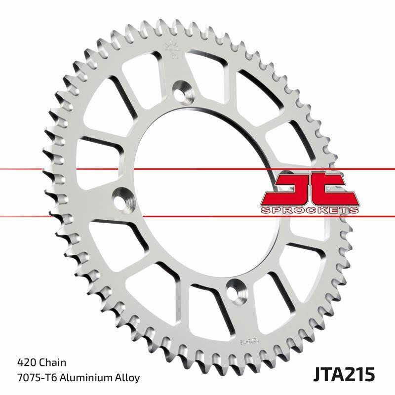 JT SPROCKETS JTA215.56RED : Corona JT Aluminio rojo JT 215 con 56 dientes
