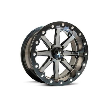 MSA WHEELS M21-05737 : Llanta MSA WHEELS M21 Lok Utility - plata / negro 15X7