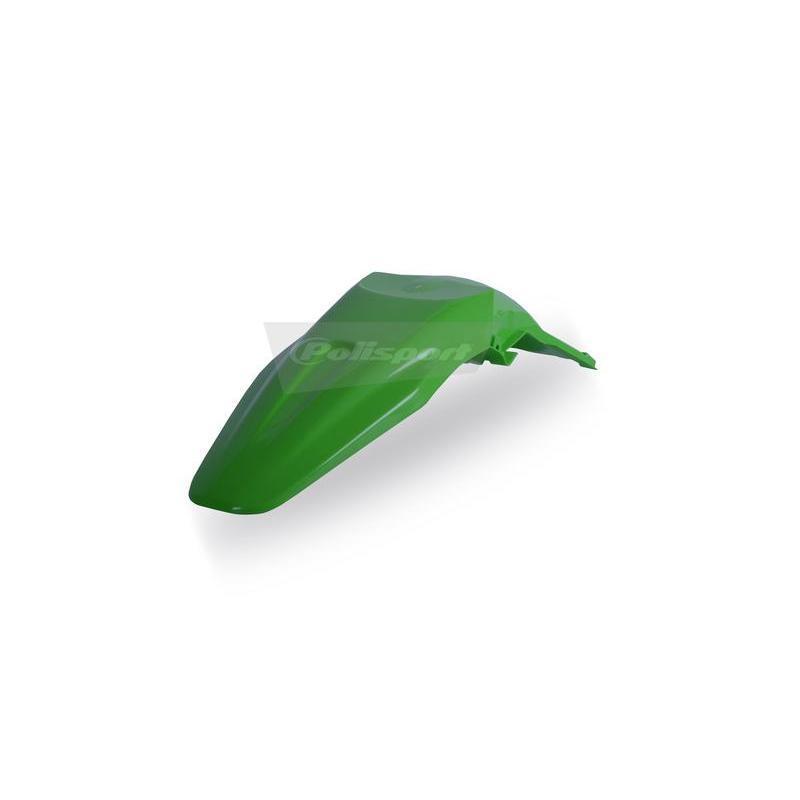 POLISPORT 8551200002 : Guardabarros trasero POLISPORT verde Kawasaki KX250F / KX450F