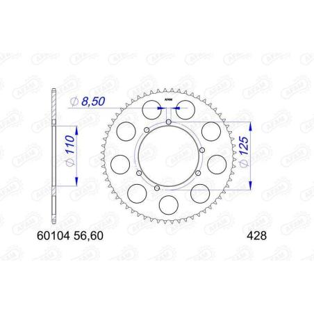 AFAM 60104-60 : Corona AFAM aluminio 60104 - 428