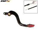 RFX FXRB1040199RD : Pedal de freno trasero RFX Pro ST (anodizado duro negro/rojo) - Honda CR250